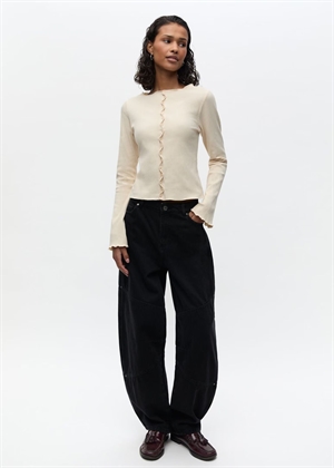 Eneline ls bluse 7442 Buttercream Envii 